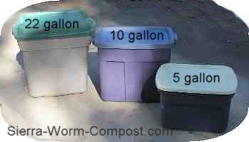 plastic bins for worm composting